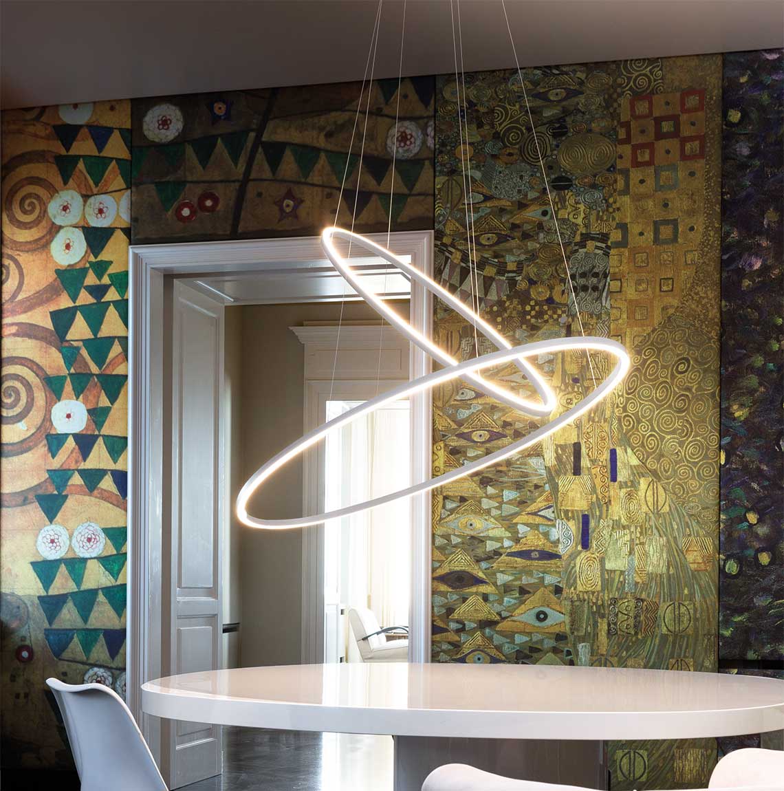 Ellisse Double Pendant Lamp by Nemo Lamps Ellisse Double Pendant Lamp by Nemo Lamps